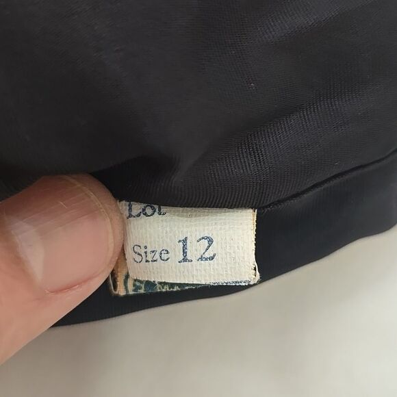 The Ann Fogarty Lord & Tylor, Vintage,  Black Sleeveless Dress 12 - Picture 10 of 13